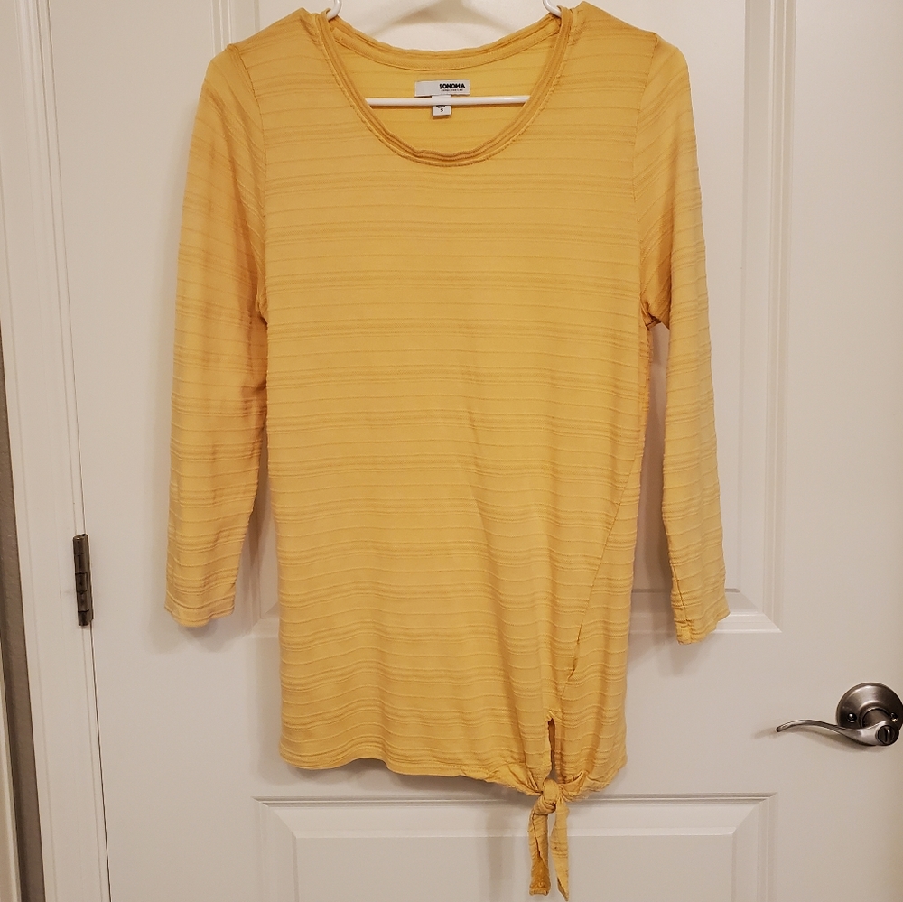 Sonoma GFL Long Shirt w/ Tie - yellow